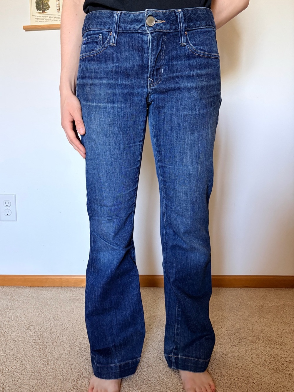 GAP Women's Dark Blue Flare Jeans